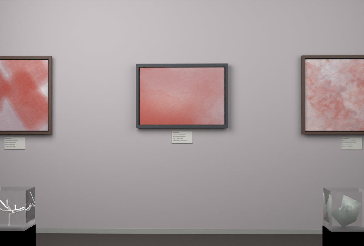 Oblique Transition · gallery context room view