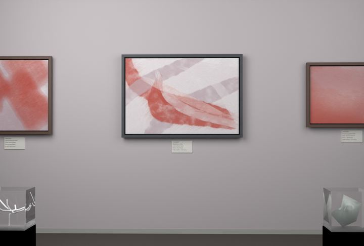 Opposed Sweeps — Gestural color fields, palette 47