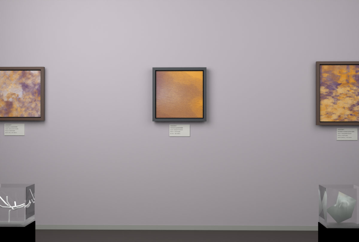 Oblique Transition · gallery context room view