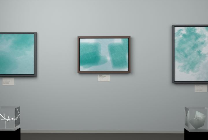 Tall Passages — Layered translucent fields, palette 54