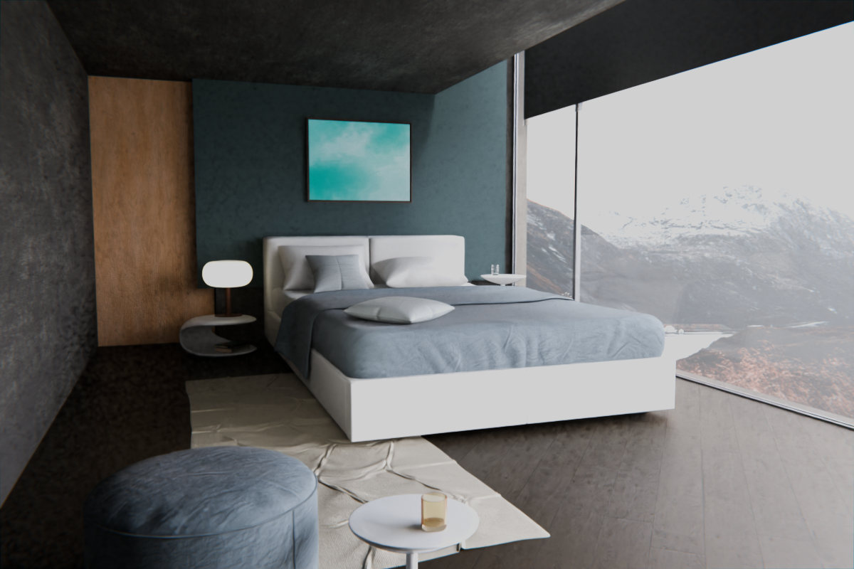 Luminous Crossing · over bed room view