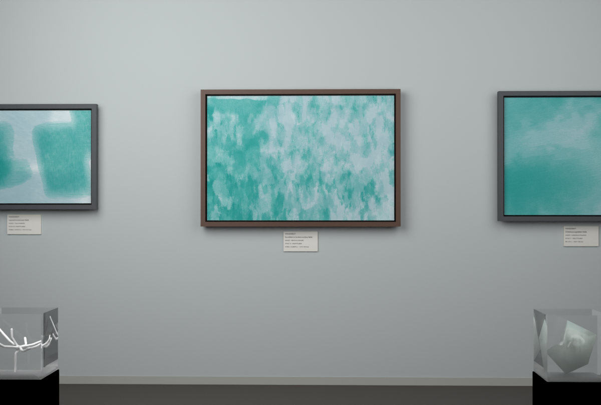 Vertical Scrapes · gallery context room view