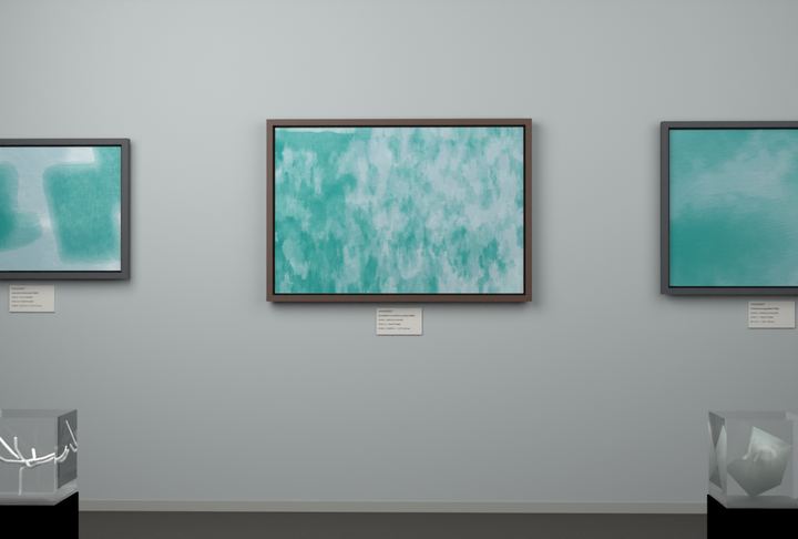 Vertical Scrapes — Scumbled or broken-surface fields, palette 54
