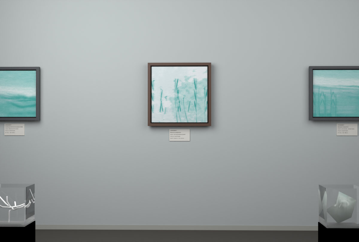 Botanical Reed Crossing · gallery context room view