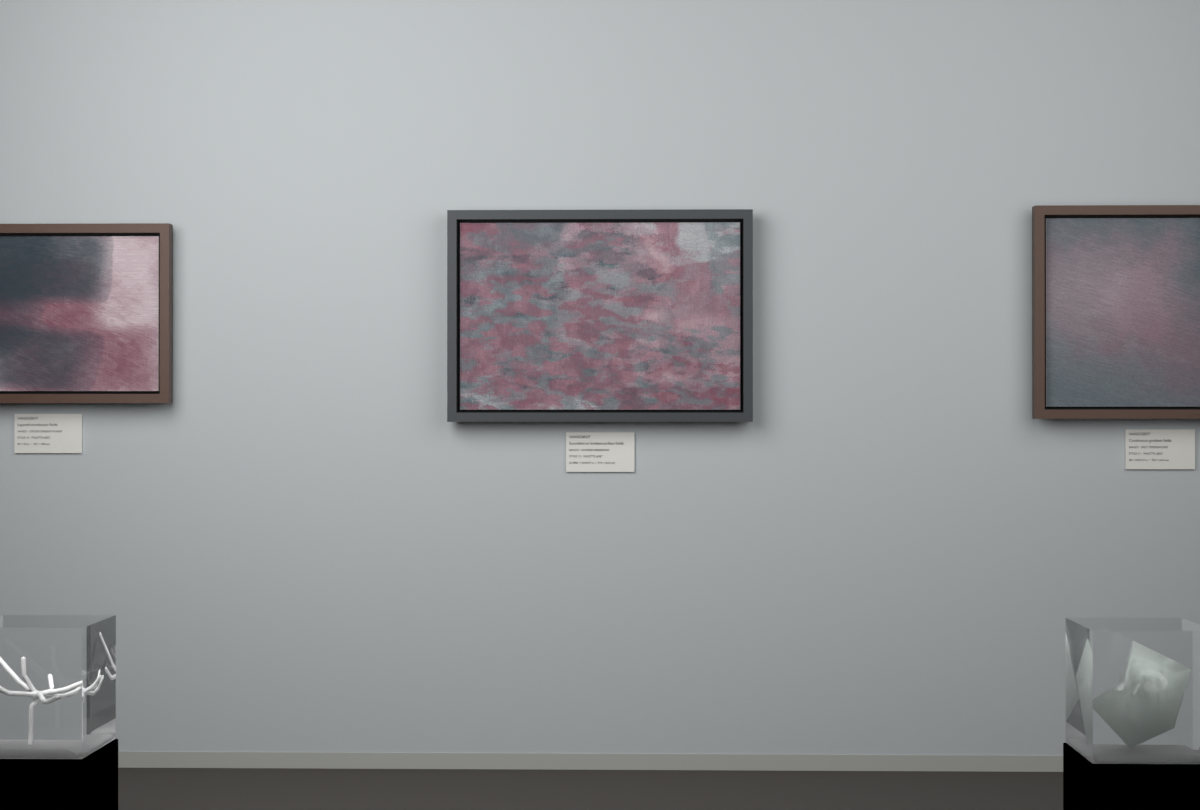 Layered Abrasions · gallery context room view