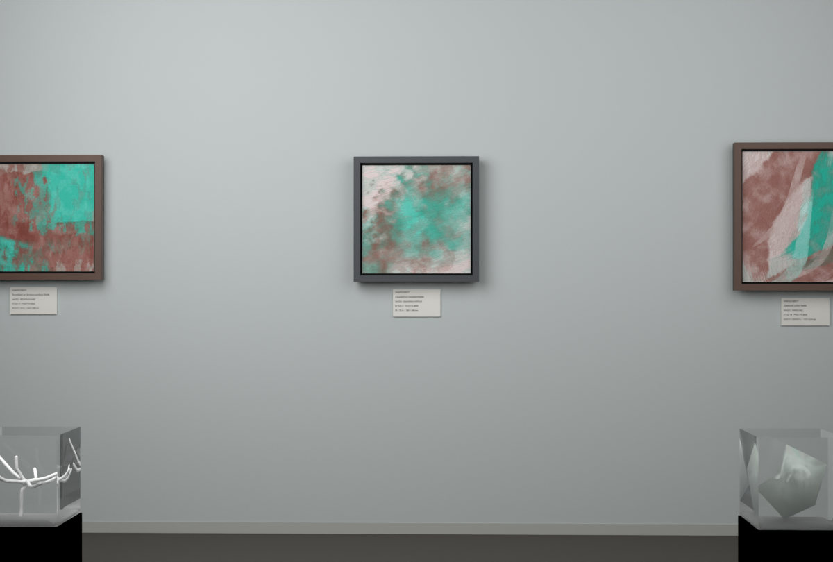 Diagonal Vapour · gallery context room view