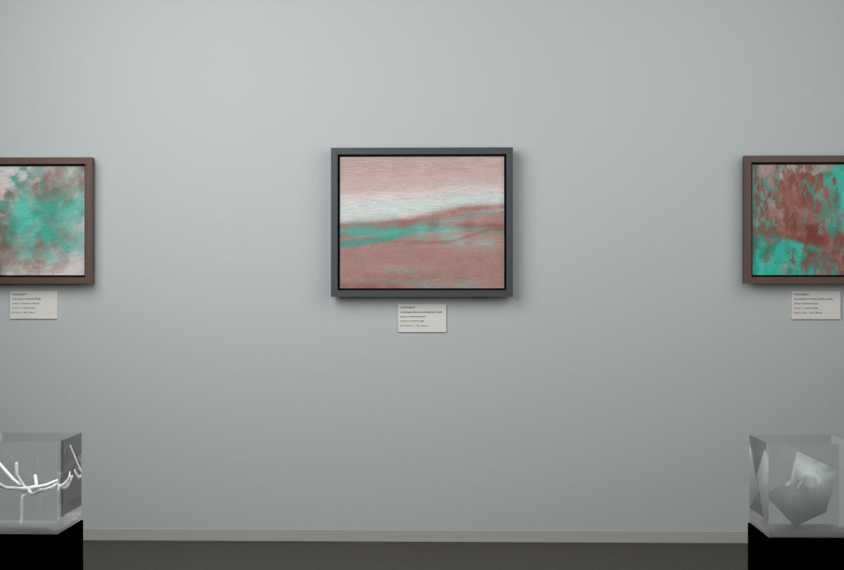 Receding Shore · gallery context room view