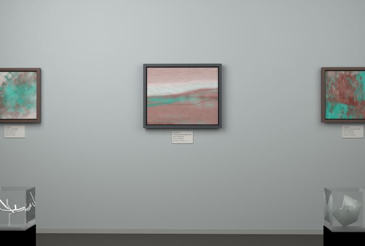Receding Shore — Landscape-derived atmospheric fields, palette 58