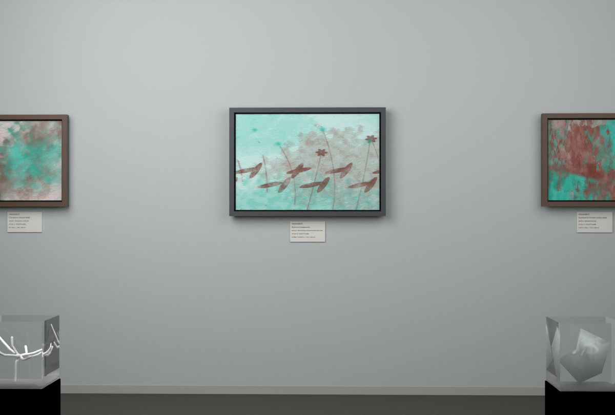 Botanical Wildflower Hollow · gallery context room view
