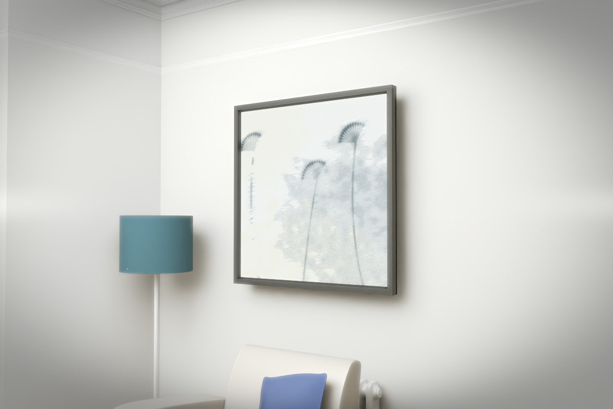 Botanical Umbel In Mist · white right context room view