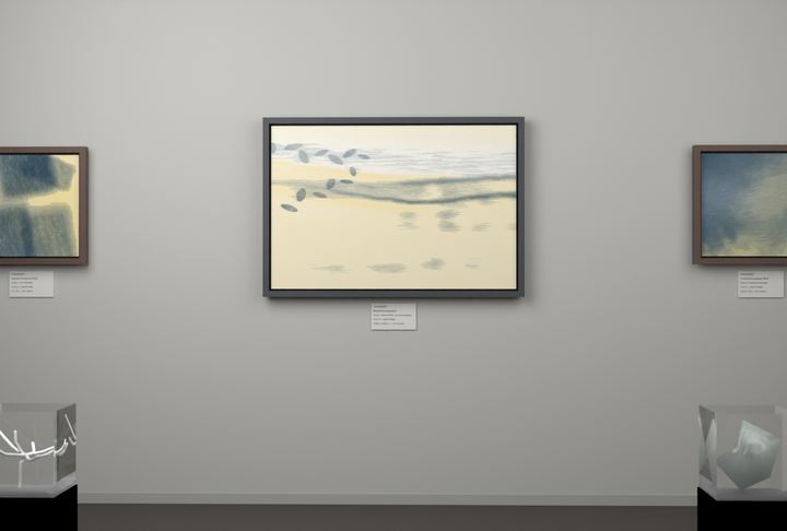 Open Water · Olive Sky Passage — Botanical composition, palette 60