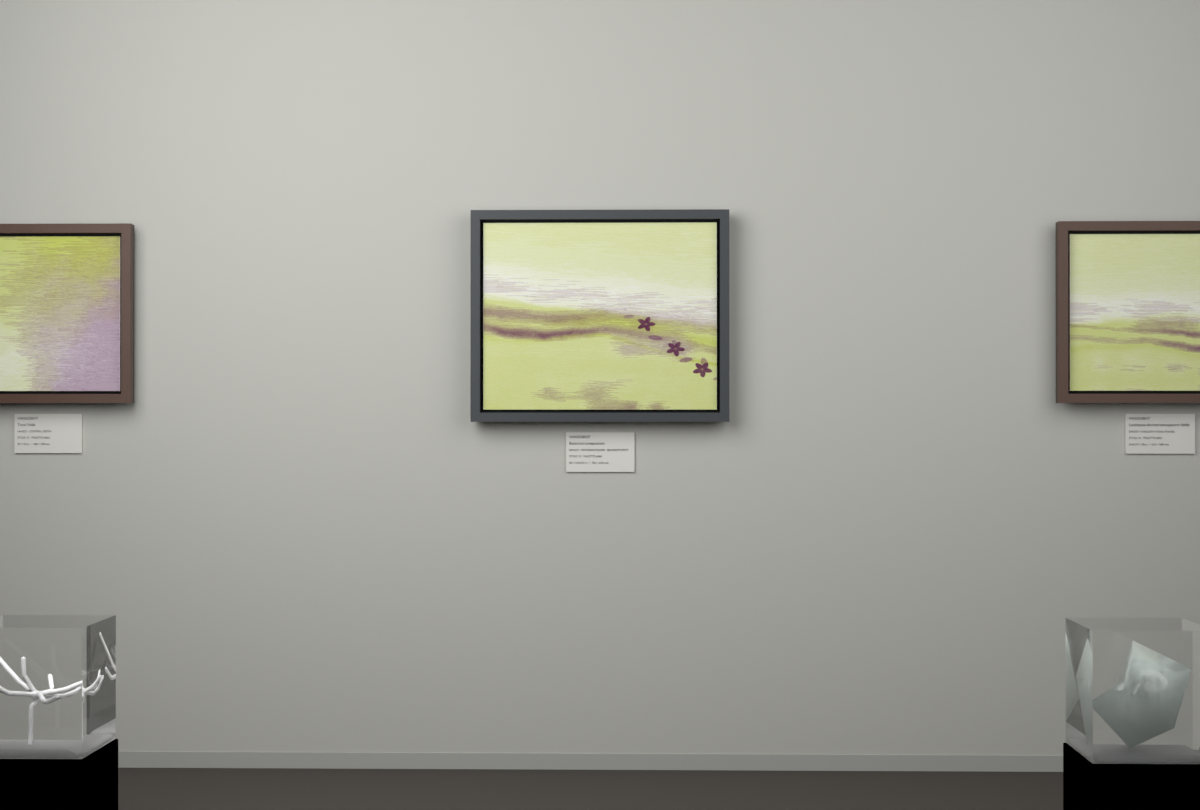 Receding Shore · Blossom Drift · gallery context room view