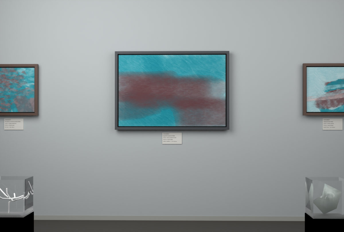 Cross-Current Planes · gallery context room view