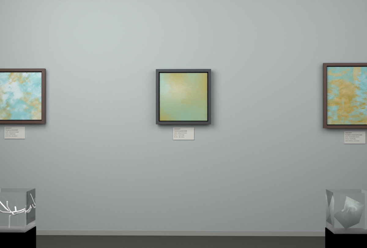 Oblique Transition · gallery context room view