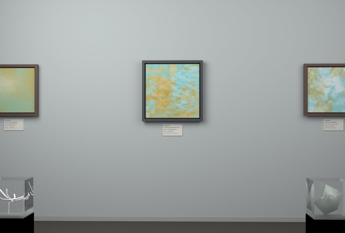 Cross-Rubbed Surface · gallery context room view