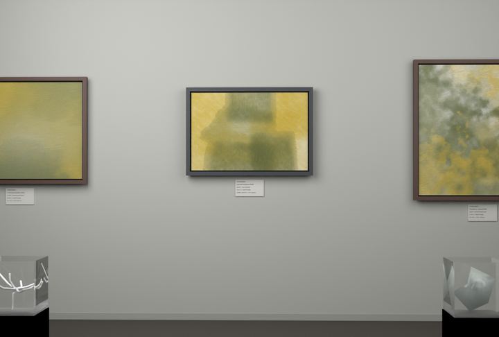Tall Passages — Layered translucent fields, palette 66