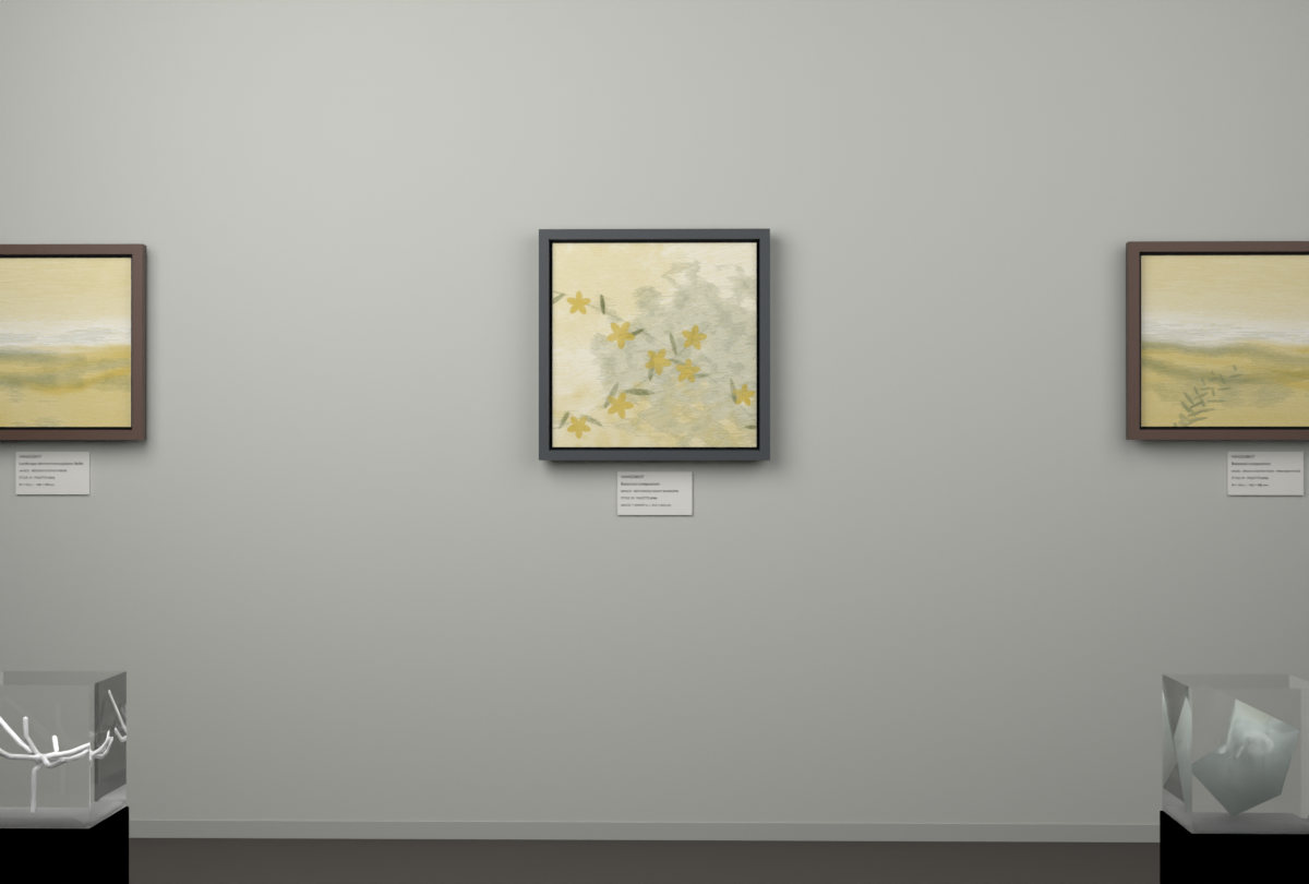 Botanical Night Blossoms · gallery context room view