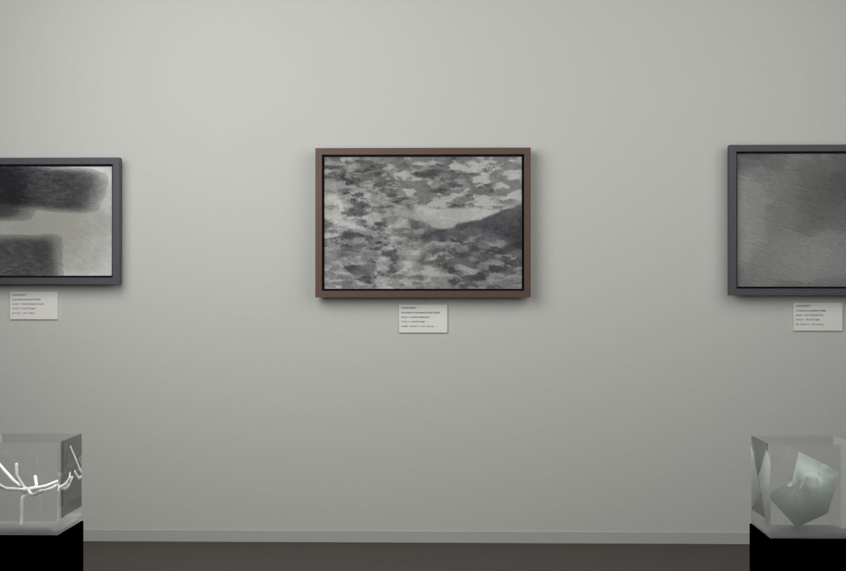 Layered Abrasions · gallery context room view