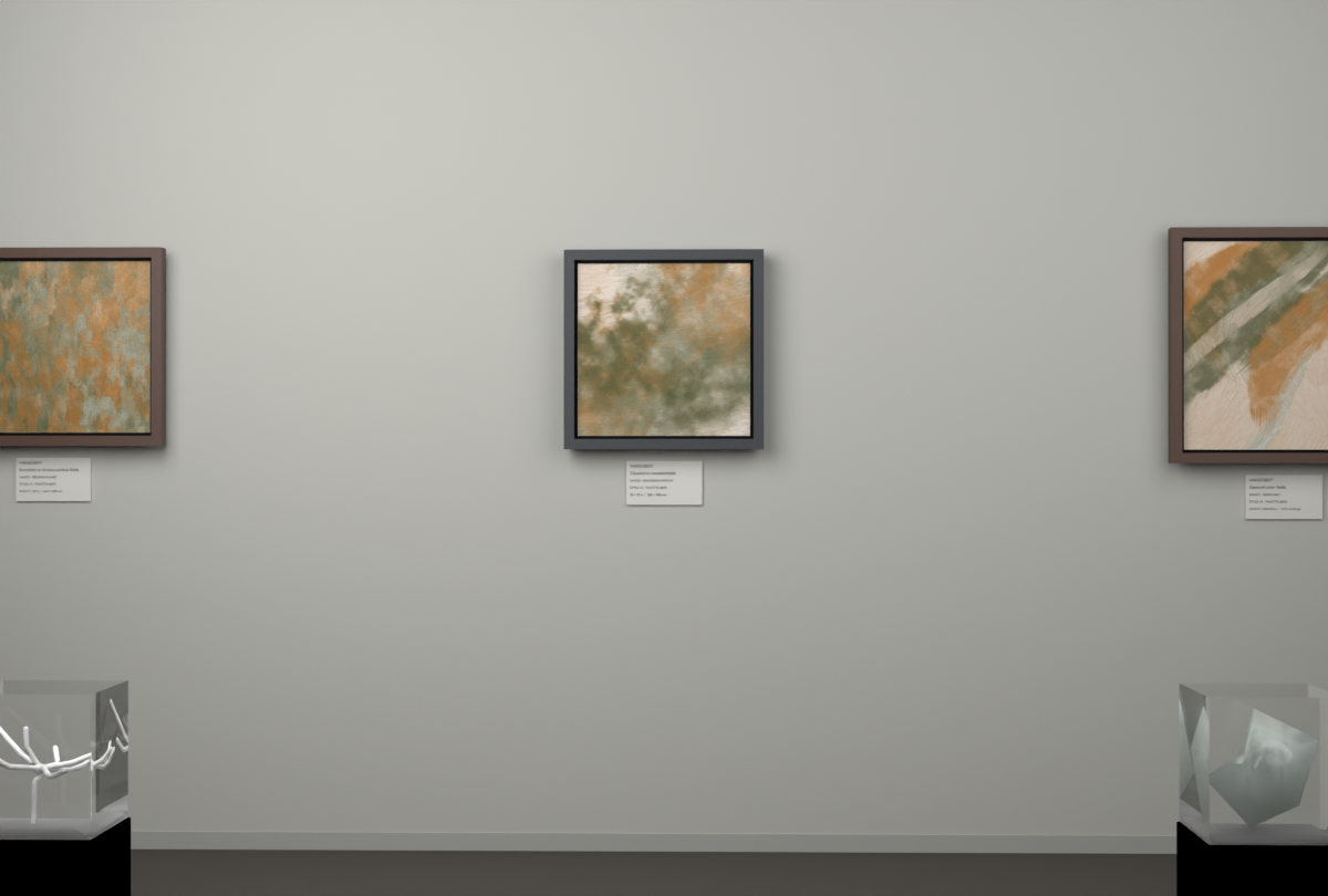 Diagonal Vapour · gallery context room view