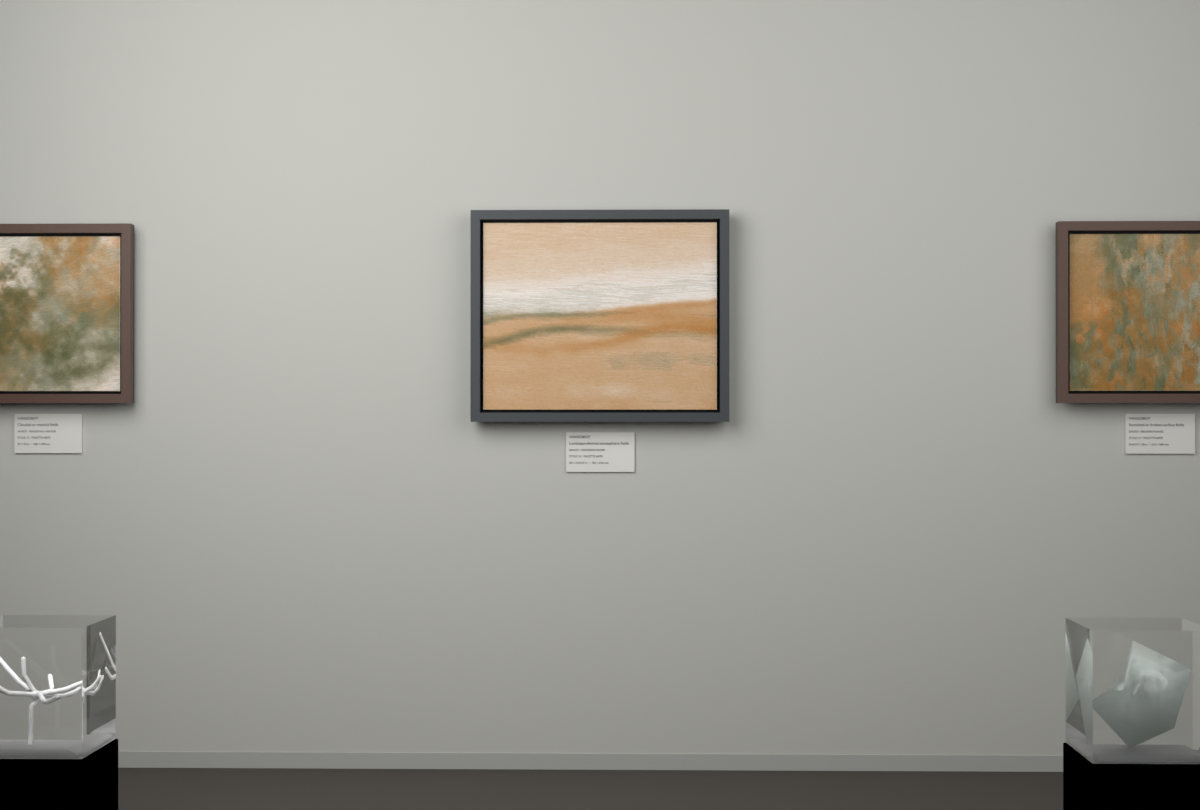 Receding Shore · gallery context room view