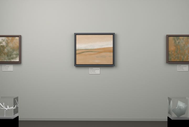 Receding Shore — Landscape-derived atmospheric fields, palette 70