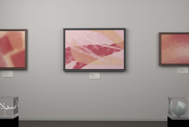 Opposed Sweeps — Gestural color fields, palette 71