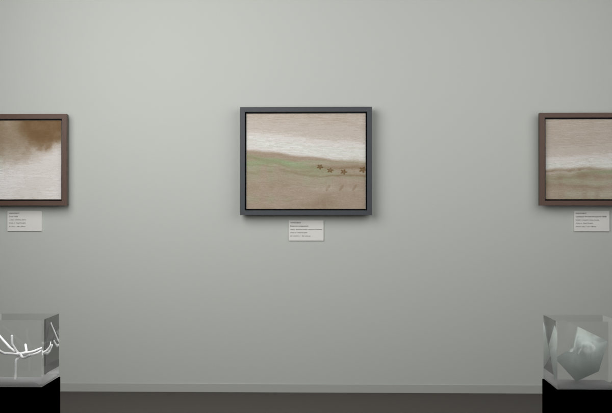 Receding Shore · Meadow After Rain · gallery context room view