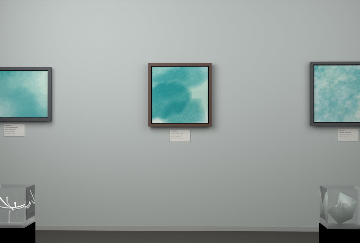 Interlocking Veils · gallery context room view