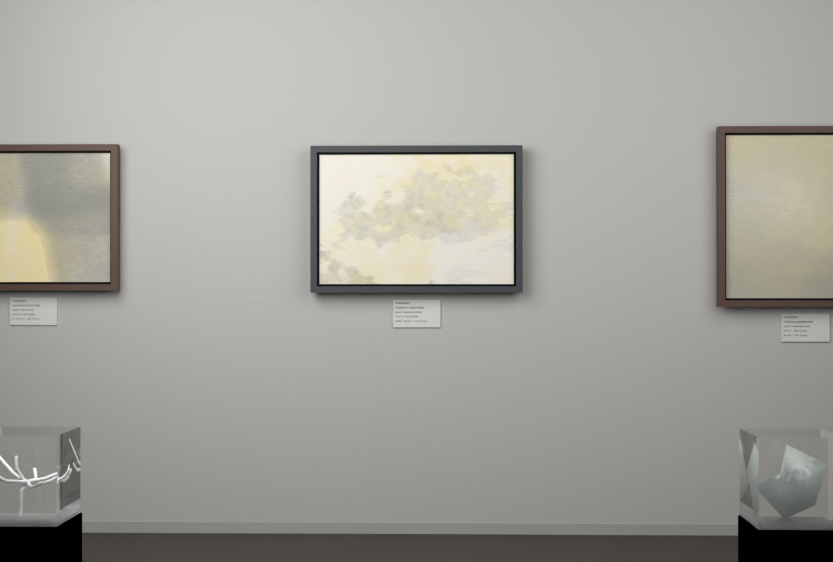 Diagonal Vapour · gallery context room view