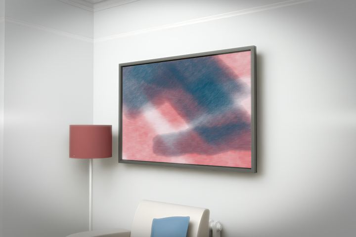 Diagonal Drift — Layered translucent fields, palette 77