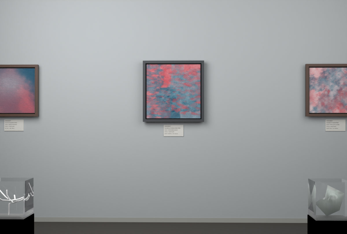 Cross-Rubbed Surface · gallery context room view