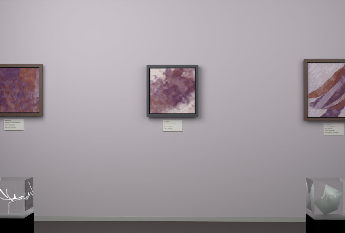 Diagonal Vapour · gallery context room view