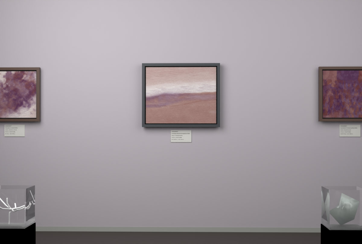 Receding Shore · gallery context room view