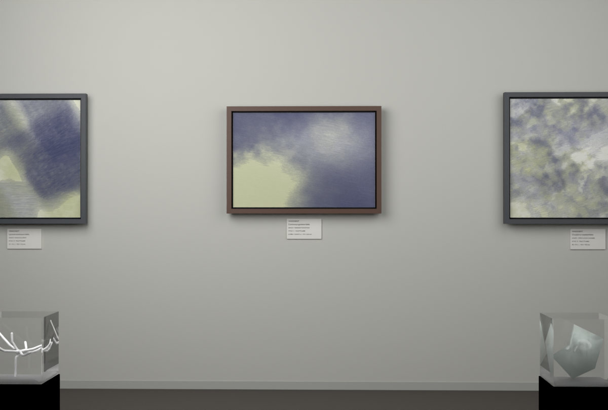 Oblique Transition · gallery context room view