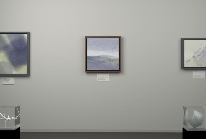 Shallow Tidal Planes · Olive Over Water — Botanical composition, palette 83