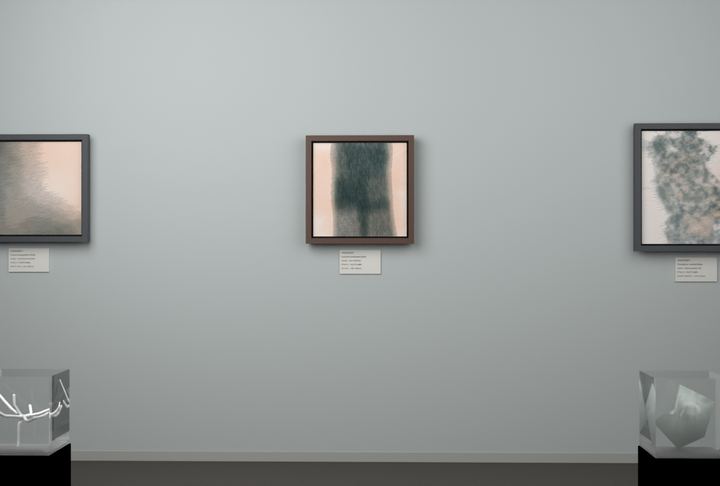 Tall Passages — Layered translucent fields, palette 84