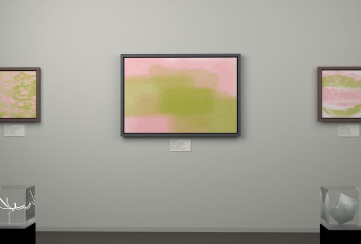 Cross-Current Planes — Layered translucent fields, palette 87