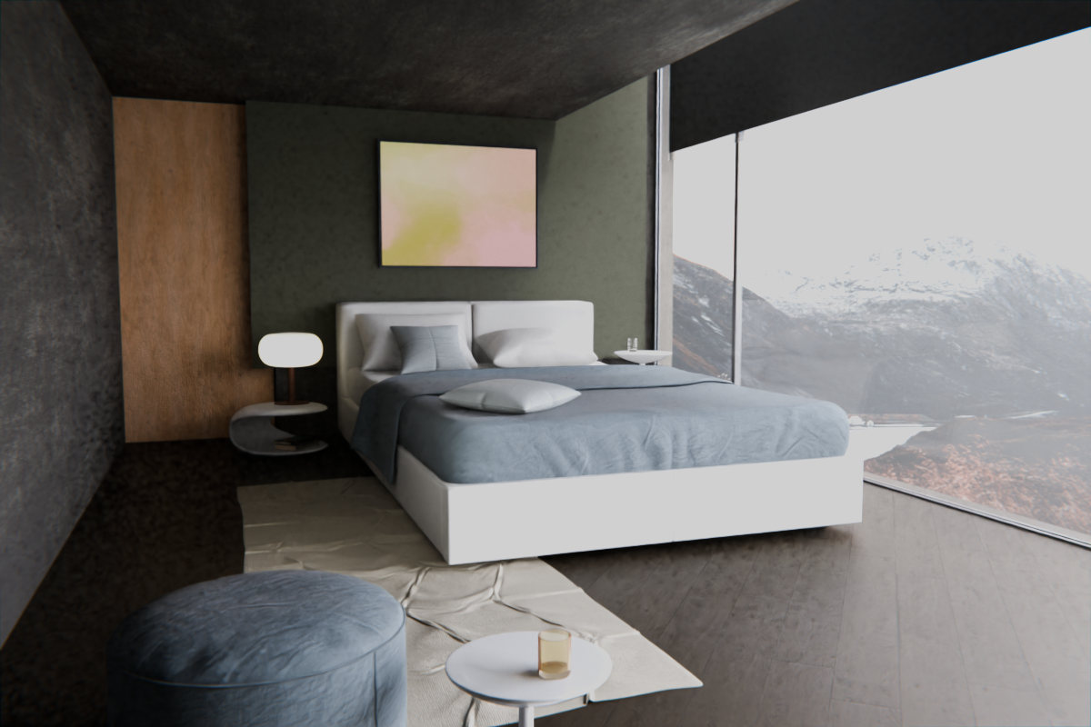 Split Temperature · over bed room view