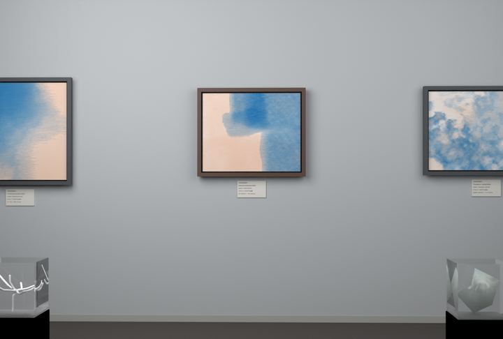 Open Centre — Layered translucent fields, palette 88