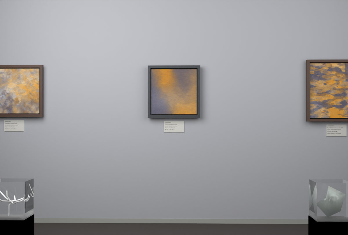 Oblique Transition · gallery context room view