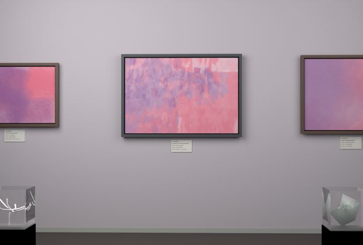 Vertical Scrapes — Scumbled or broken-surface fields, palette 90