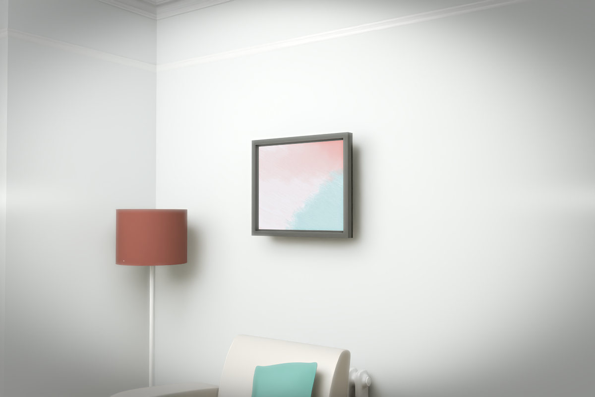Diagonal Breath · white right context room view