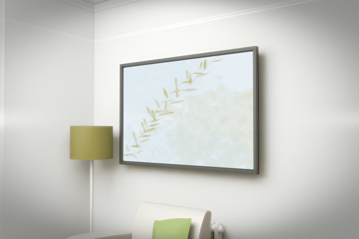 Botanical Arc Of Fern · white right context room view