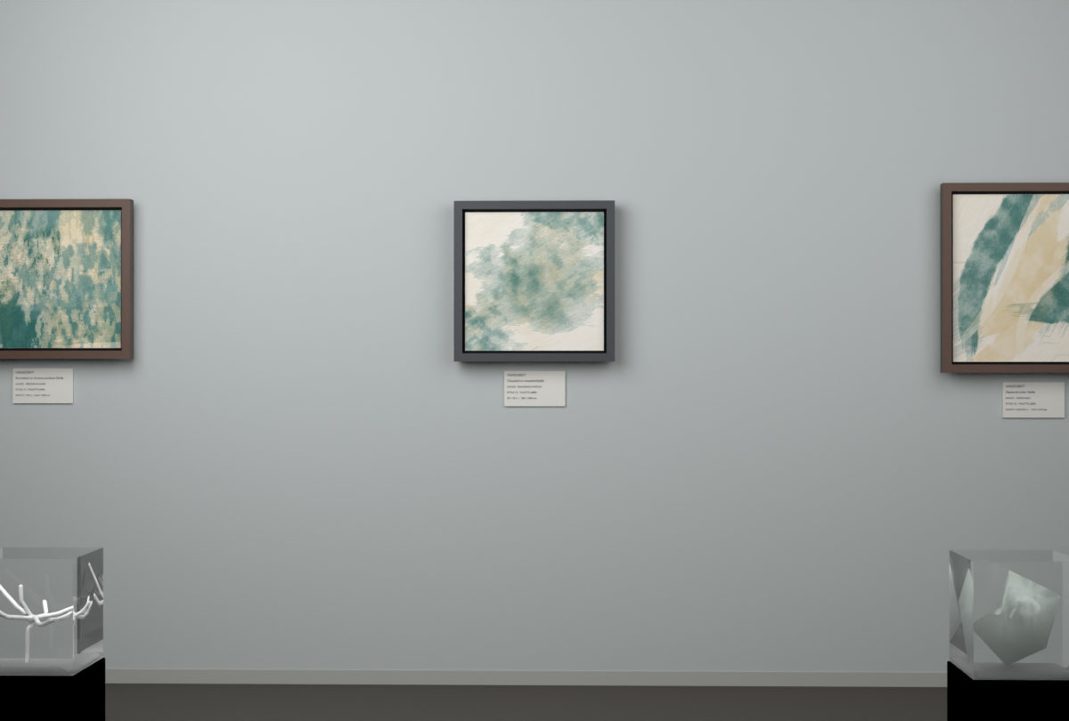 Diagonal Vapour · gallery context room view