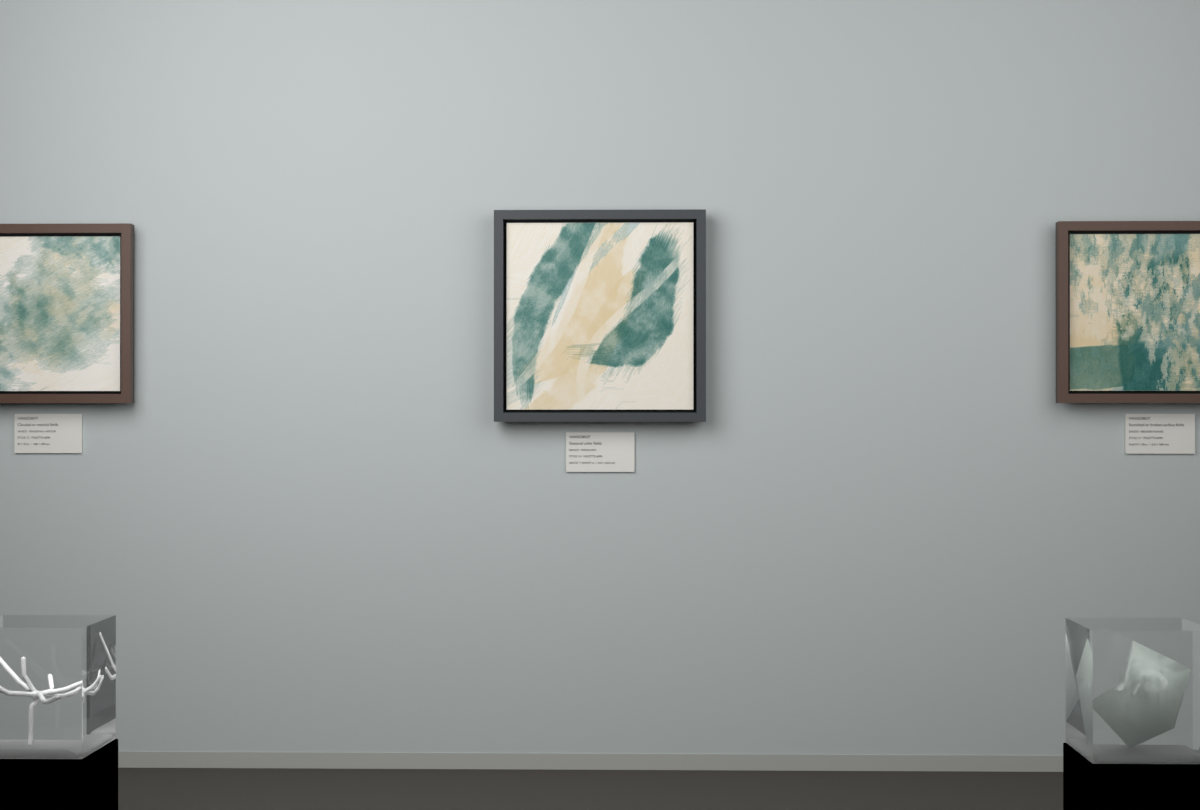 Rising Arc · gallery context room view