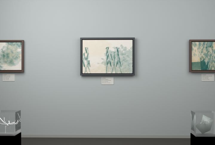 Botanical Reed Crossing — Botanical composition, palette 94