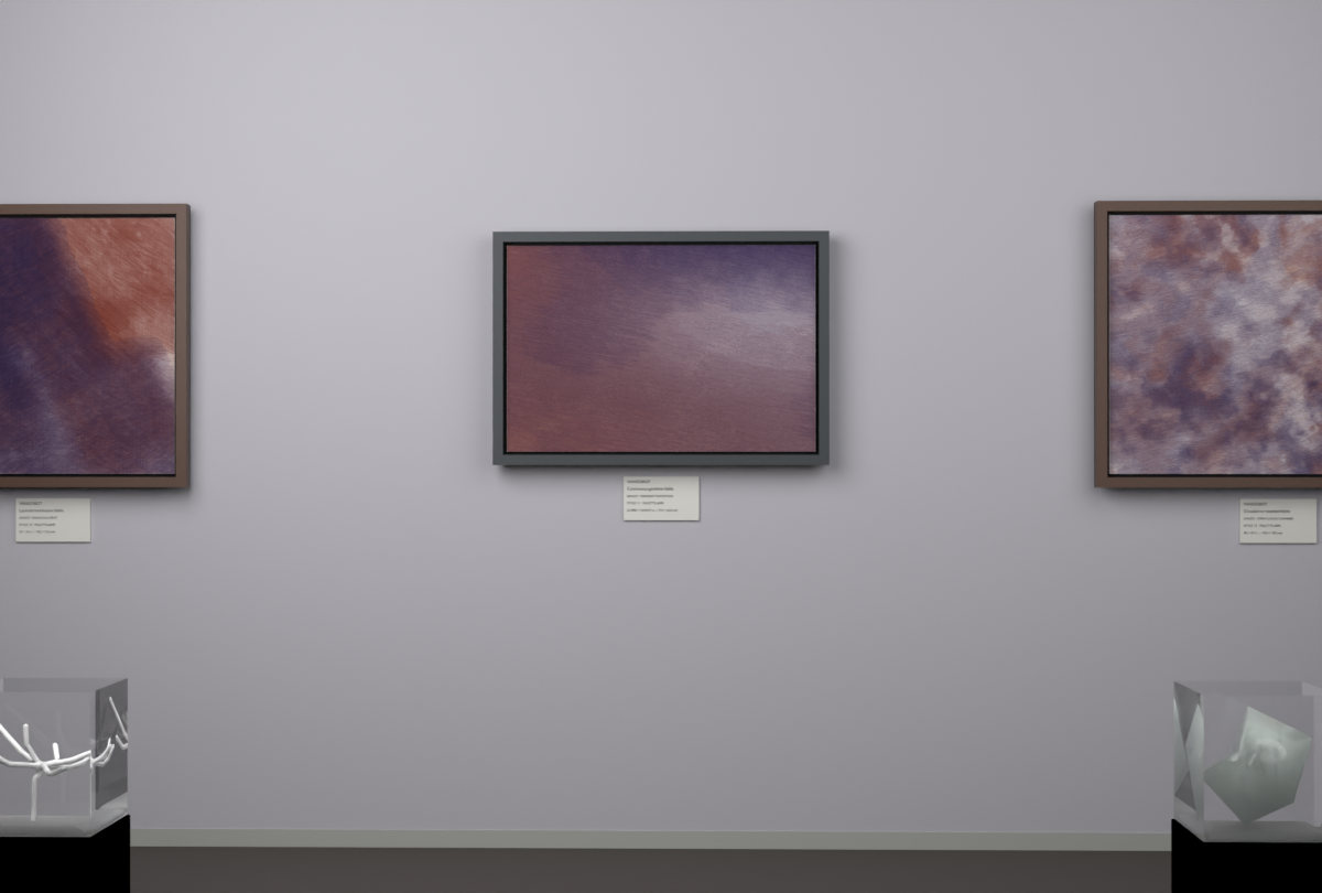 Oblique Transition · gallery context room view