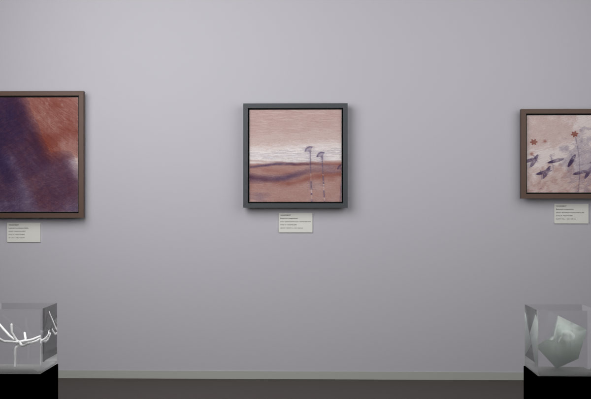 Broken Distant Bank · Distant Seed Bank · gallery context room view