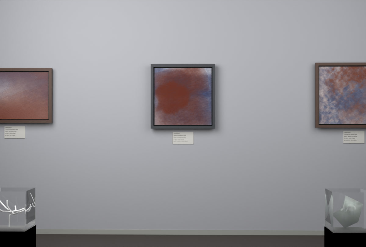 Interlocking Veils · gallery context room view
