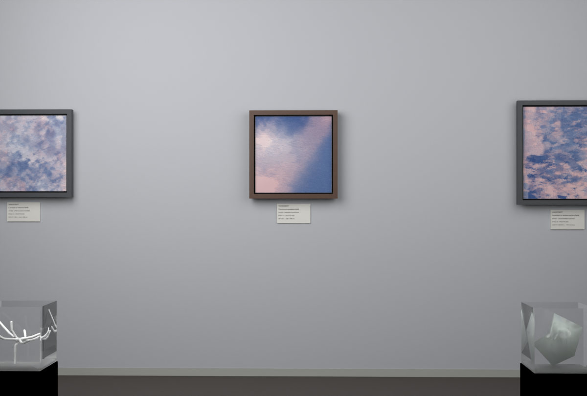 Oblique Transition · gallery context room view